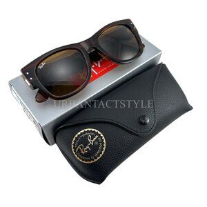 NEW Mega Wayfarer Ray-Ban RB0840S 954/33 51-21 Unisex Sunglasses - Brown